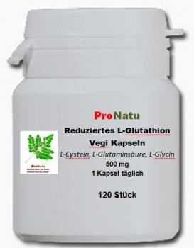 ProNatu reduziertes L-Glutathion Vegi Kapseln 500 mg